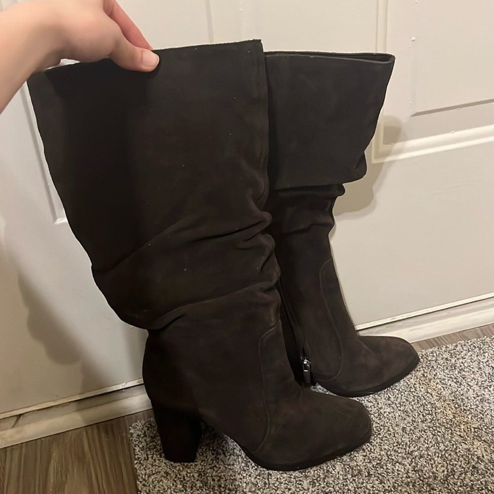 Brown Suede Boots size 8 women’s